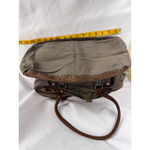 J Brand Mod Brand‎ Canvas Leather Trim Satchel Shoulder Bag Everyday Purse Photo 10