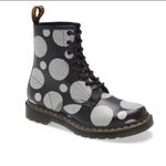 Dr. Martens 1460 Polka Dot Boot in Black & White Leather Size 5 NEW Photo 4