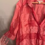 Rebecca Taylor REBECCA‎ TAYLOR Organza Check Three-Quarter-Sleeve Blouse Photo 2