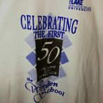 Urban Outfitters Vintage Worden School 50th Anniversary Graphic T Shirt Large White Unisex Fit Photo 13