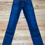 7 For All Mankind Kimmie Seven Premium Denim Legging skinny Dark Wash Distressed Relaxed raw slim Photo 1