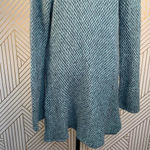 Wooden Ships Blue Green Knit Open Cardigan Sweater Photo 9