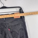 Levi's  Ribcage Straight Ankle Jeans 31x27 Women Washed Black High Rise Denim Photo 7