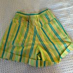 Skoozi Vintage 80s Striped Shorts Yellow Size 2 Photo 2