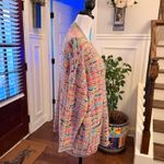 Simply Couture  NWOT Oversized Multicolor Knit Button Up Cardigan with Pockets Photo 2