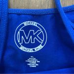 Michael Kors Workout Gym Yoga Tank top XL Blue/White Blue Photo 4