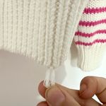 English Factory  cable knit sweater size small stripes pink barbiecore office Photo 1