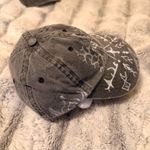 Gray Cap with White Tribal Design Photo 2