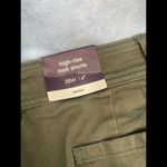 Ava & Viv Womens Plus  Military Green Canvas Shorts 28W Photo 8