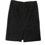 J. Crew 100% Wool Houndstooth Pencil Mini Skirt Twee Dark Academia size 8 Photo 2