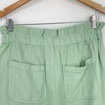 BLANKNYC Womens Mint Green‎ Casual Drawstring Paper bag Ramie Shorts Medium Green Photo 4