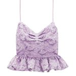 ZARA Strappy Purple Top Photo 2