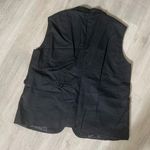 WOMAN Vest Coat Lined Button TOP Black Size undefined Photo 3