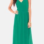 Lulus Exclusive Women's Rooftop Garden Backless Emerald Green Prom Dress Size S Photo 2