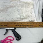 Blue Blush  WHITE EYELET JUMPSUIT CROP LENGTH 100% COTTON PREOWNED‎ Photo 11