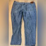 Lucky Brand  high rise mom jeans Blue Jeans denim with Floral Embroidery Photo 2