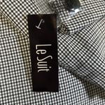 Le Suit  Women's Gray/Black Checkered 2 Pc Suit- Size 10 Photo 6