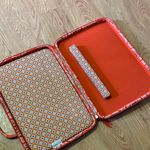 Vera Bradley  Orange Floral Quilted Laptop Bag Photo 1