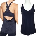 Athleta  Transcendence Support Strappy Bra Tank Top‎ in Navy Photo 1