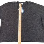 Melrose and Market Sparkly gold & black v neck sweater Photo 4