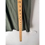 ASOS  Olive Green‎ Oversized Small Top Flutter Ruffle Sleeve V Neck Babydoll Photo 3