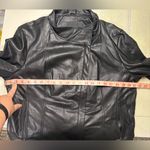 Sam Edelman  Womens Faux Leather Jacket Size XL Black Asymmetrical Zip Moto NEW Photo 2