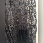 Ramy Brook Eyelet Lace Long Swim Cover Up Dress Black size Small 1084 Photo 3