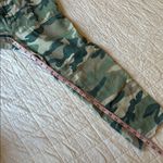 MOTHER The Shaker Chop Crop Printed Jeans 30 Camo Linen Blend Green Photo 11