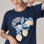Girl Dangerous • NWT Navy Main Squeeze Lemon Tee Shirt Blue Photo 0