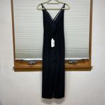 June & Hudson NWT Black Lace Trimmed Sleeveless Cropped Jumpsuit XS Photo 4