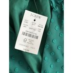 J. Crew Factory Swiss Dot Blouse Ruffle Collar Short Sleeve Preppy Sz XS NWT Green Photo 3