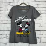 Disney Mickey & Minnie Mouse Graphic Shirt Dark Grey Vintage 1928 Large Loose Photo 5