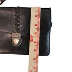 Patricia Nash Bianco Crossbody Organizer Black Leather Bag clutch western chic Photo 8