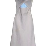 Bec & Bridge Twist Cut Out Midi Dress SMALL Bodycon Designer Blush Pink $320 NEW Photo 2