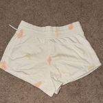 Lululemon athletica White and Orange Tie-Dye Athletic Shorts Photo 2
