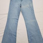Universal thread fitted hip & thigh Flared leg long size 4 waist 28 length 45'' Blue Photo 0