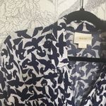 Anthropologie  Maeve navy print shirt tunic top or mini dress sz m Photo 5