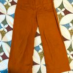 Anthropologie Maeve The Colette orange high-waisted wide-leg linen pants Photo 2