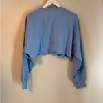 Cotton Candy LA Cropped Sweatshirt Baby Blue Crewneck Pullover Small NWT Photo 2