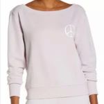Spiritual Gangster  Peace Vida Boatneck Sweatshirt Lilac Pullover Size Small NEW Photo 0