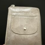 HOBO The Original Gray Leather Zip Around Bifold Wallet Photo 10