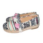 Crown Vintage Kalani Tassel Espadrille Flats Women's Size 6.5 Boho Chic Black Photo 3