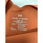 Brand New Ruby Ribbon Women's Size 32 Terracotta V Neck Sleek Shapewear Orange Photo 4