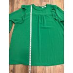 Chic Soul 2XL Green Ruffle Sleeve Blouse Long Sleeve Boho Tunic Top Photo 3
