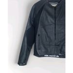 Icon Leather Merc Stealth Motorcycle Biker Jacket Womens Black L Size L Photo 3