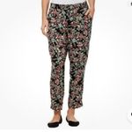 Jessica Simpson Red Fall Floral Tapered Slight Crop Classic Casual professional Photo 1