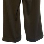 Avenue NWT  Women’s Black Cuffed Wide Leg Trousers, small polka dot, Size 16 Photo 7