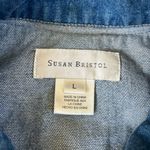 Susan Bristol Women's Denim Jacket, Large, Multicolor Stitch Fleece Patch Photo 7
