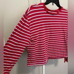 Arizona Jeans Arizona Jean Co Red White and Blue Striped Longsleeve Crewneck Shirt size large Photo 1