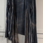 Gypsy 05  Tie Dye Modal Silk Open Front Cardigan Duster M Made in USA Photo 0